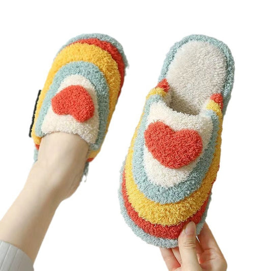 Thick Bottom And Warm Keeping Cotton Slippers Women