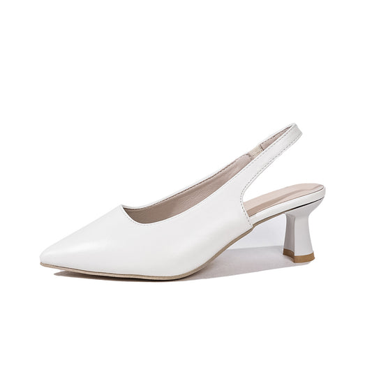 Pointed Toe Sandals Women's Mid Heel