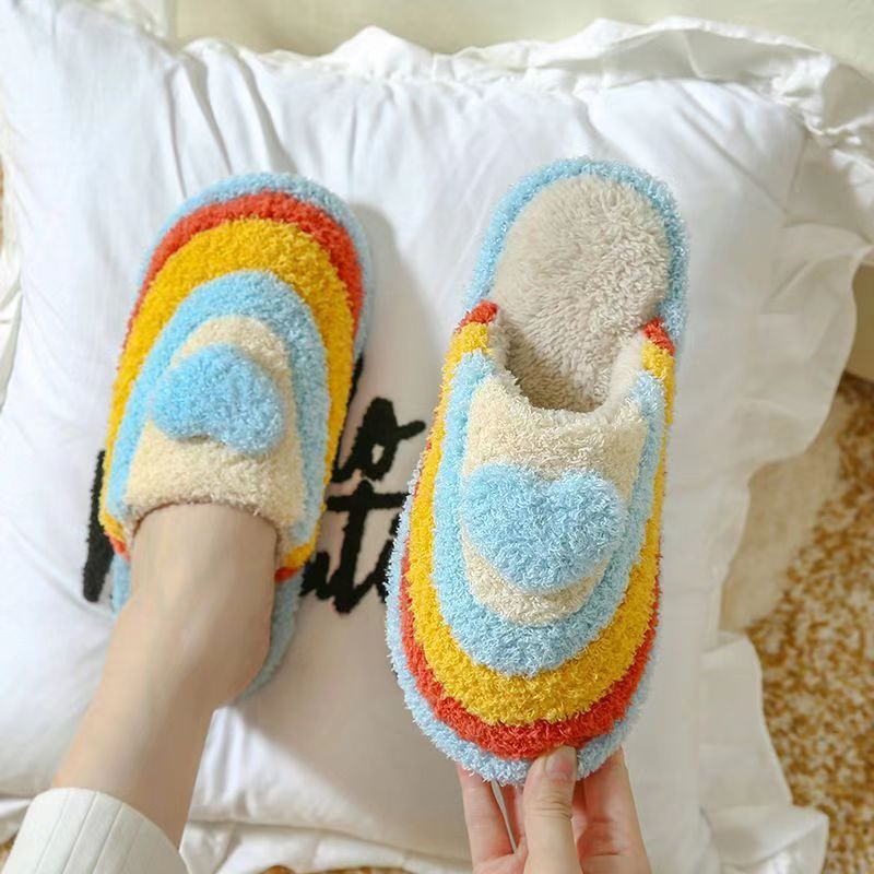 Thick Bottom And Warm Keeping Cotton Slippers Women