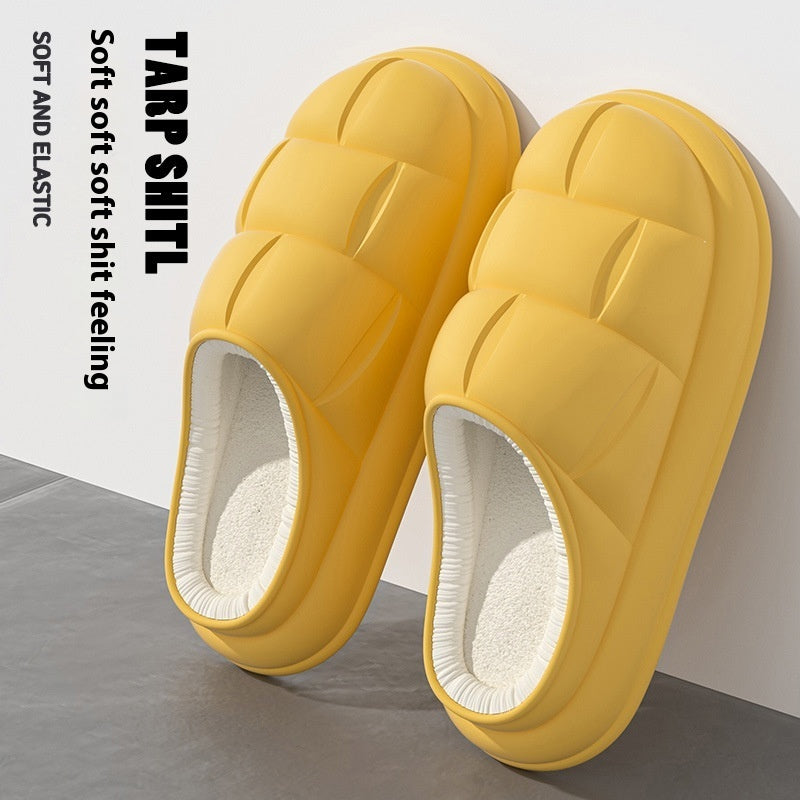 Warm Indoor Home Couple Platform Cotton Shoes