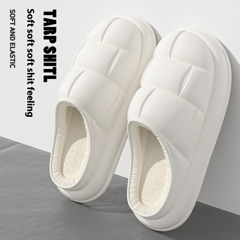 Warm Indoor Home Couple Platform Cotton Shoes