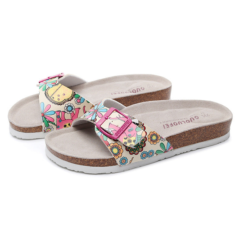 Fashion Flat For Outdoors Non-slip Holiday Travel Beach Slippers