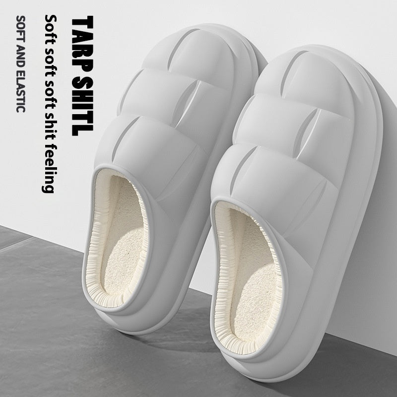 Warm Indoor Home Couple Platform Cotton Shoes