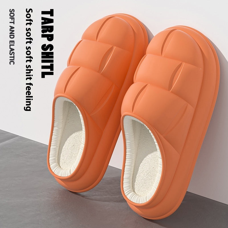 Warm Indoor Home Couple Platform Cotton Shoes